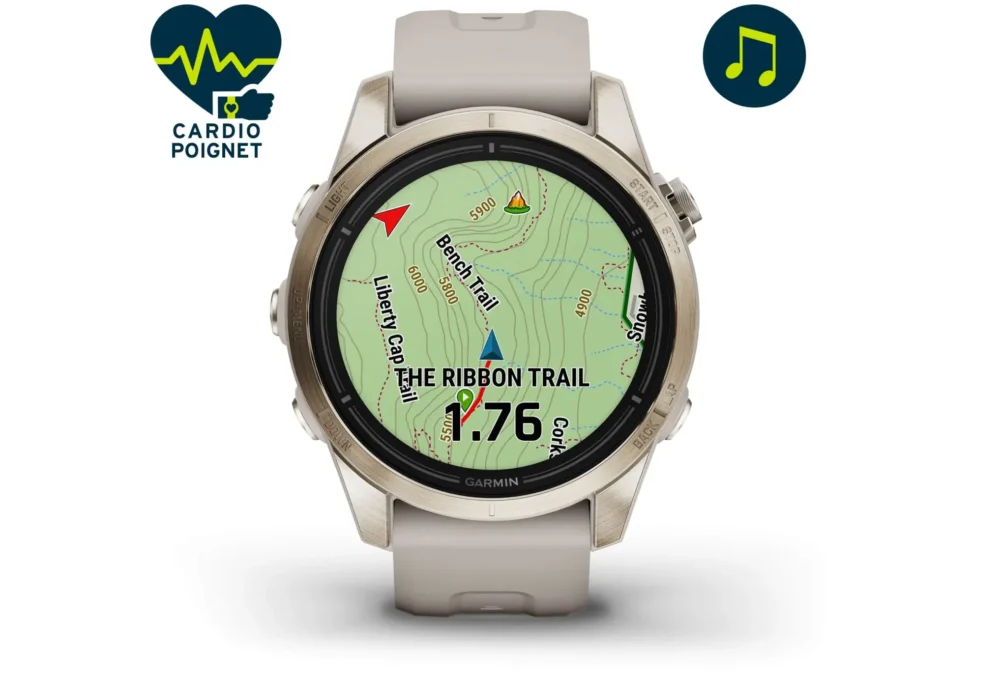 GARMIN EPIX Pro Gen 2 Sapphire Titane - 42 mm