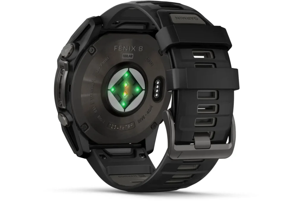 Montre connectée Garmin Fenix 8 Solar Sapphire Titane 51mm – Image 3
