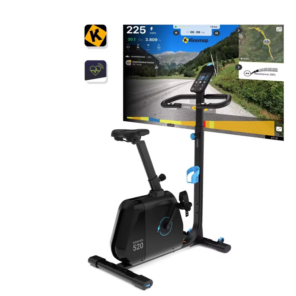 Vélo d'appartement 520 auto alimenté et connecté aux applications de coaching – Image 2