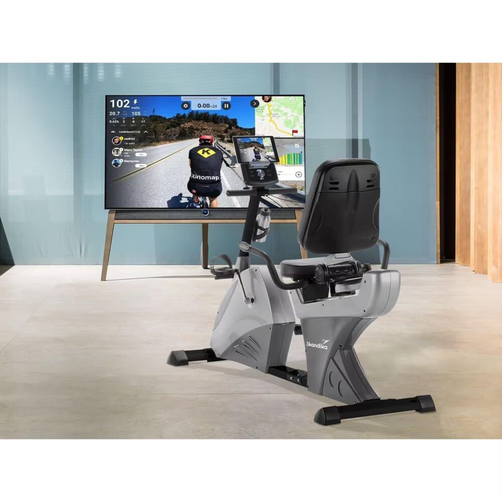 Vélo d'appartement semi-allongé Centaurus - Inertie 13 kg - 12 prog - connecté – Image 3
